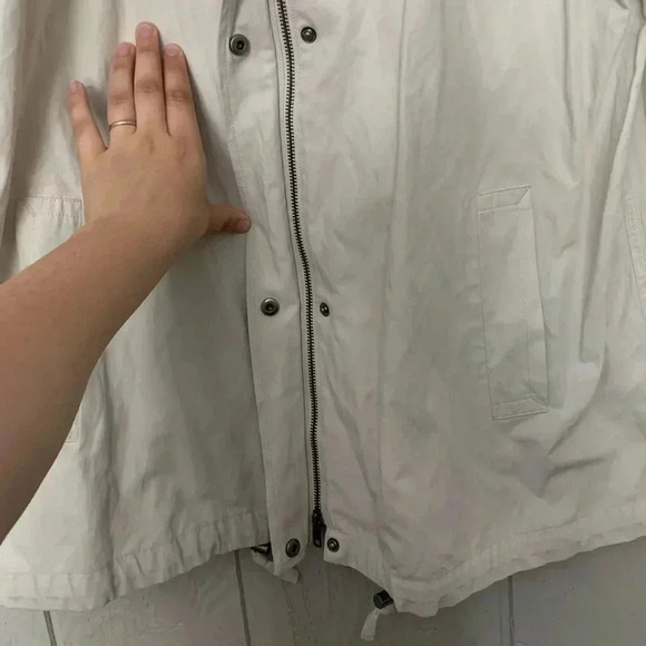 Eileen fisher Organic cotton Jacket light cream | size large - Picture 9 of 13